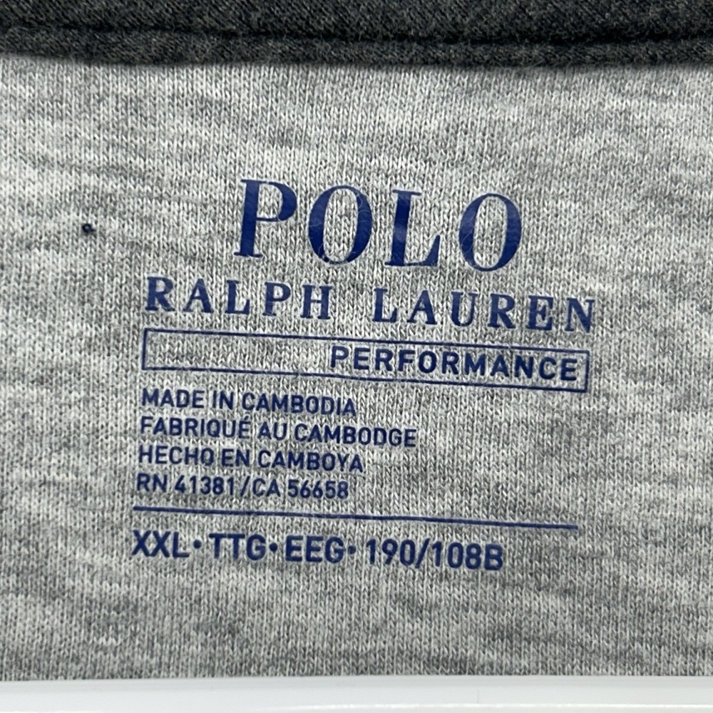 Polo Ralph Lauren Performance 1/4 Zip Pullover Sweater Men Size XXL Gray Casual - Picture 2 of 8